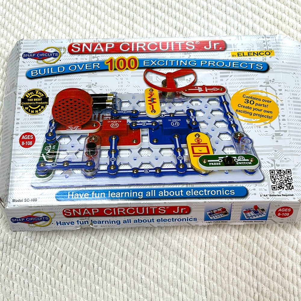 Snap Circuits Educational Toy set of 2! with real circuits and two boards!